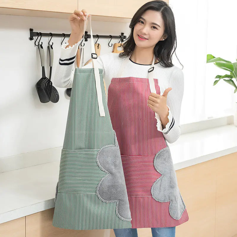Thick Kitchen Apron - Korean Style Adult Workwear