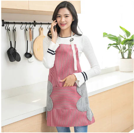 Thick Kitchen Apron - Korean Style Adult Workwear