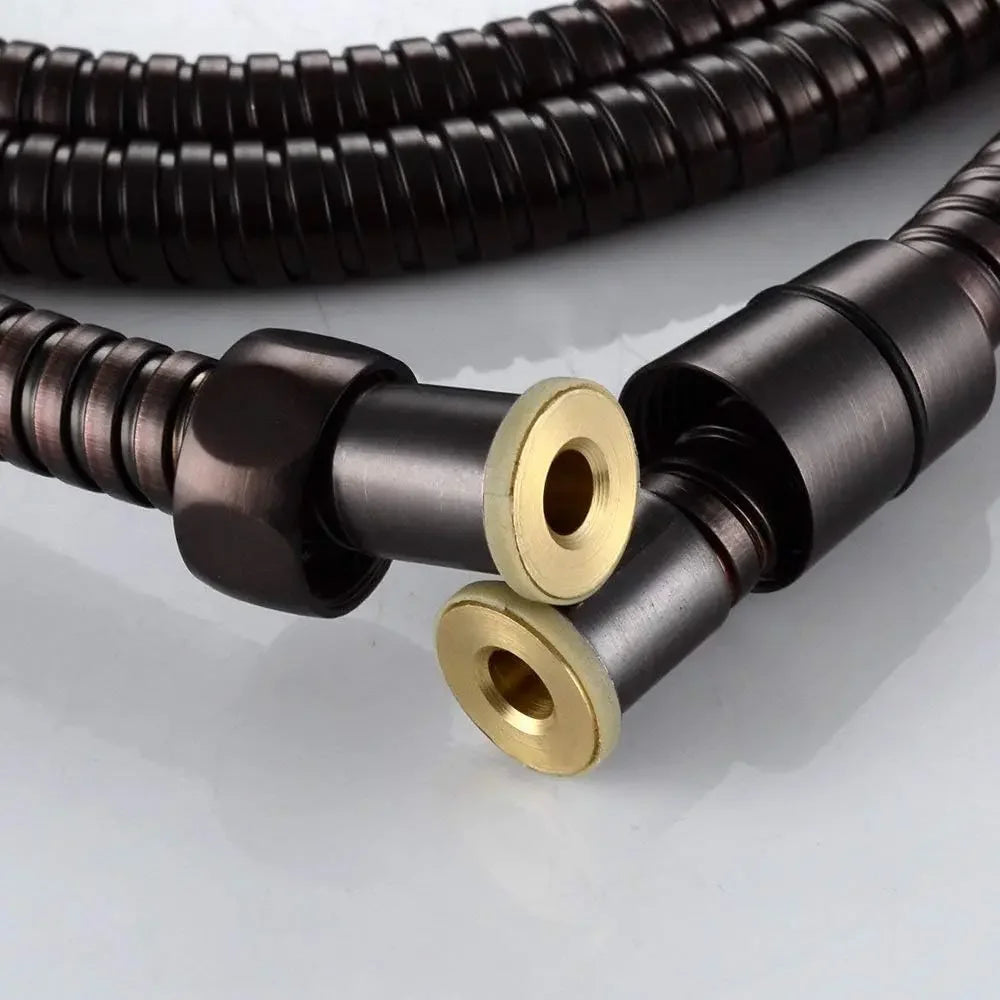 Stainless Steel Shower Hose Pipe -  1 Meter Black