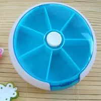 Rotating Pill Box with Compartments