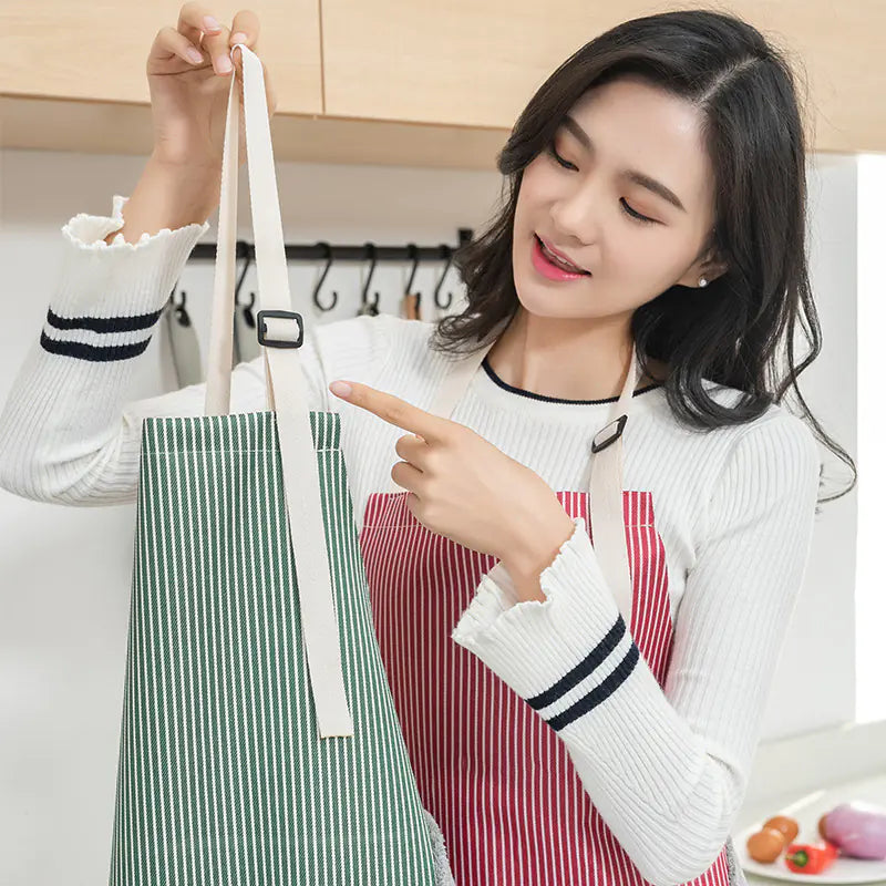 Thick Kitchen Apron - Korean Style Adult Workwear
