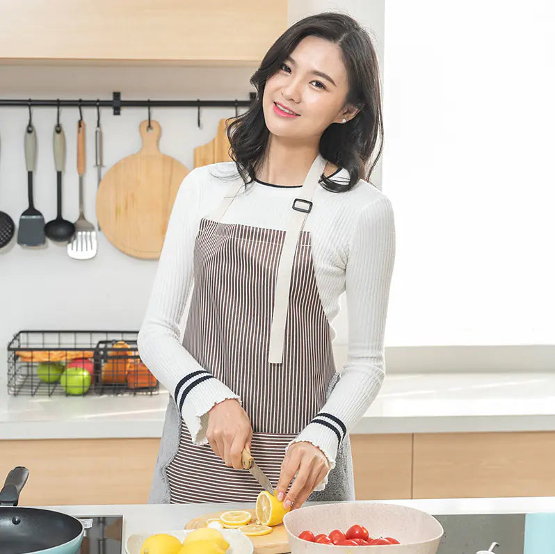 Thick Kitchen Apron - Korean Style Adult Workwear